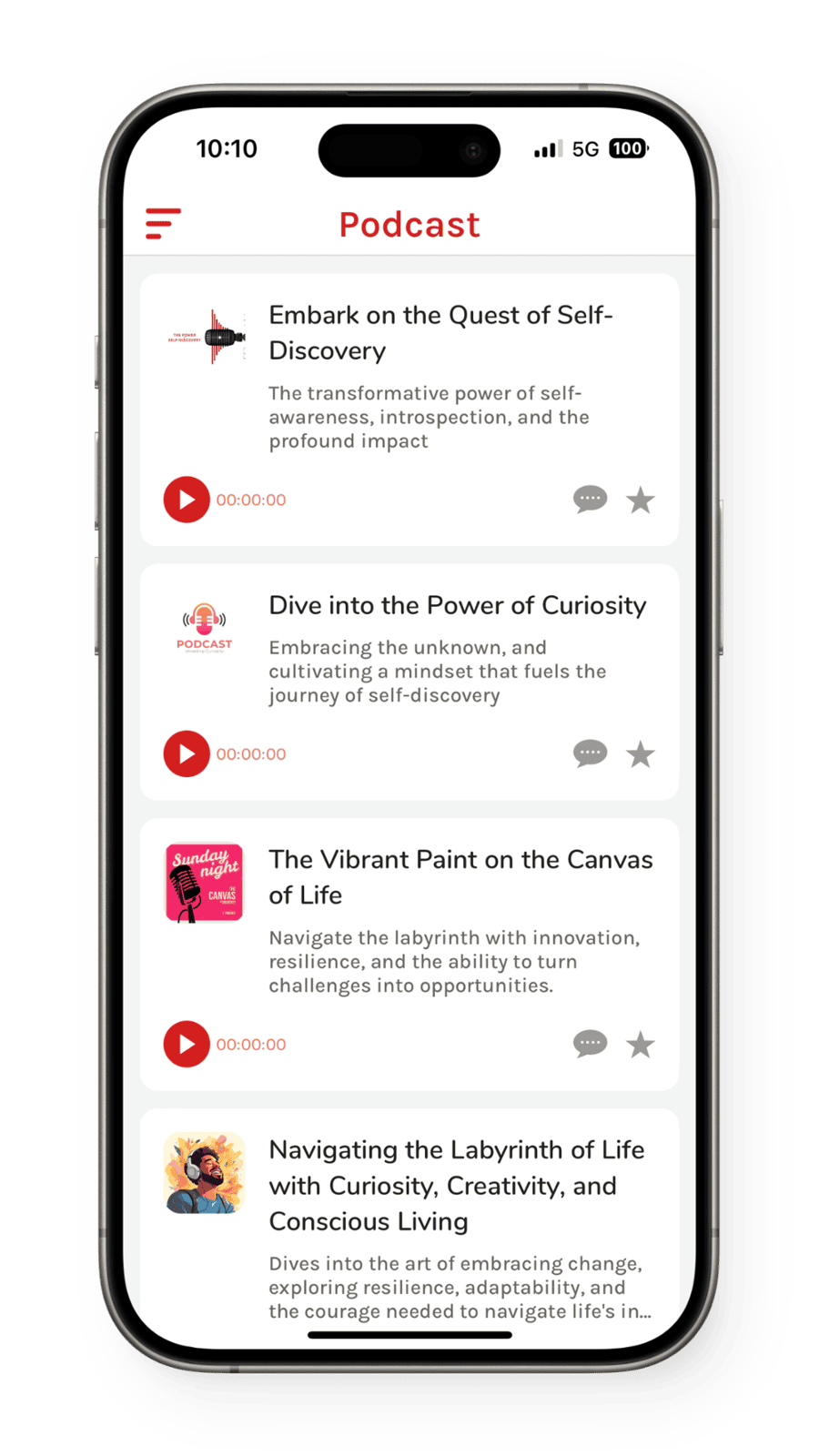 Podcast Menu